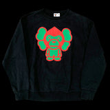 BAPE x KAWS | Baby Milo Crewneck Sweatshirt (Black/Green) | M