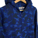 BAPE | Flame Camo Zip Hoodie (Blue) | L