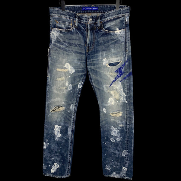 【DENIM BY VANQUISH ＆ FRAGMENT】 Fragment Design x Vanquish Distressed Light Blue Denim | eBay