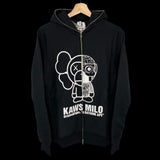 [DS!] BAPE x ORIGINAL FAKE | Kaws Milo Full-Zip Hoodie (Black) | L