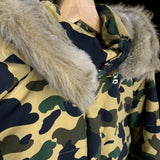 BAPE | OG Fur-Hooded 1st Camo Down Jacket (Yellow) | M