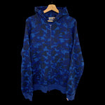 BAPE | Flame Camo Zip Hoodie (Blue) | L