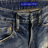 DENIM BY VANQUISH & FRAGMENT | Distressed Selvedge Denim Jeans | 32