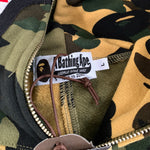 [DS!] BAPE | Split 1st Camo Full-Zip Shark Hoodie (Green/Yellow) | L