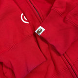 BAPE | Half Camo Full Zip Shark Hoodie (Red) | L