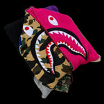 [DS!] BAPE | Crazy Color Block Full-Zip Shark Hoodie | L