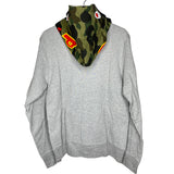 [DS!] BAPE | PONR Camo Hood Full-Ship Shark Hoodie (Gray) | L