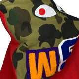 BAPE | Half Camo Full Zip Shark Hoodie (Red) | L