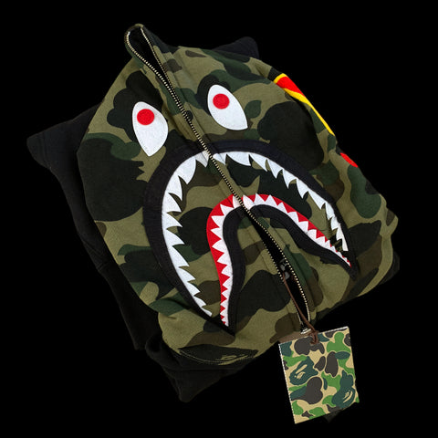 [DS!] BAPE | PONR 1st Camo Hood Full-Zip Hoodie (Black) | L