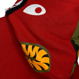 BAPE | Half Camo Full Zip Shark Hoodie (Red) | L