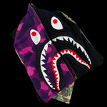 [DS!] BAPE | Half Color Camo Sleeve Full-Zip Shark Hoodie (Purple) | L