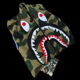 [DS!] BAPE | 1st Camo Full-Zip Shark Hoodie (Green) | L