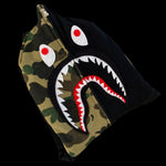 BAPE | Velcro WGM Half Camo Full-Zip Shark Hoodie (Black) | L