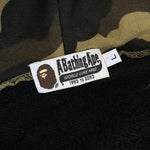 BAPE | Velcro WGM Half Camo Full-Zip Shark Hoodie (Black) | L