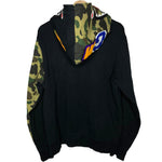 BAPE | Velcro WGM Half Camo Full-Zip Shark Hoodie (Black) | L