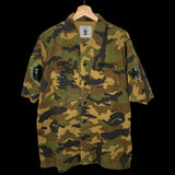 BAPE | OG Woodland Camo Footsoldier Shirt | L