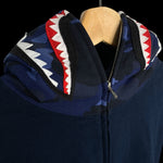 [DS!] BAPE | OG FRANKENAPE Full-Zip Shark Hoodie (Blue) | L