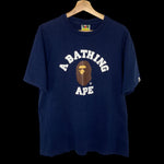 BAPE | College Logo Tee (Navy) | XL