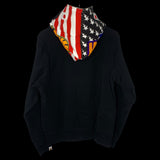 [DS!] BAPE | Sta Flag Full-Zip Shark Hoodie (Black) | L