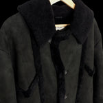 BAPE | 90's Suede Shearling Coat (Black) | L