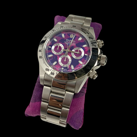 A BATHING APE | 2006 BAPEX Type-3 Watch (Purple Camo)