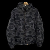BAPE | Color Camo/One Point Reversible Down Jacket (Black) | L