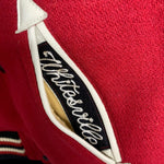 WHITESVILLE | "KING 8 CASINO" Varsity Jacket (Red) | 38 (M~L)