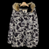 BAPE | OG Fur Hooded Snow Camo N-3B Jacket | M (Fits L~XL)