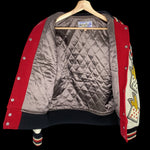 WHITESVILLE | "KING 8 CASINO" Varsity Jacket (Red) | 38 (M~L)