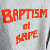 [DS!] BAPE x FRAGMENT | 2009 "BAPTISM OF BAPE" Crewneck Sweatshirt | M