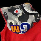 BAPE | NFS Exclusive Half Camo Shark Hoodie (Red) | L