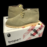 [DS!] BAPE | Footsoldier Suede Chukka Boots (Beige) | 10