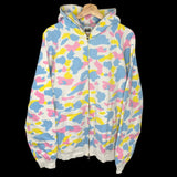 BAPE | OG Cotton Candy Camo Full-Zip Hoodie (White) | L