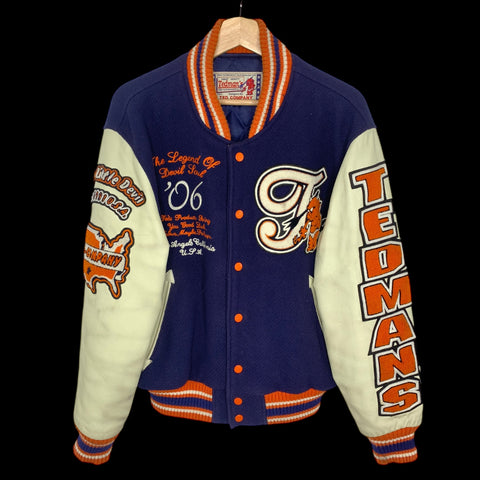 TEDMAN'S | 2006 LUCKY DEVIL Varsity Jacket (Blue/Orange) | 40 (M~L)