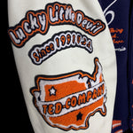 TEDMAN'S | 2006 LUCKY DEVIL Varsity Jacket (Blue/Orange) | 40 (M~L)