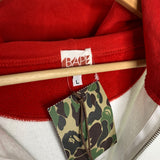 [DS!] BAPE | OG Fish Full-Zip Hoodie (White/Red) | L