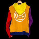 BAPE | Baby Milo Color Block Zip-Up Hoodie | L