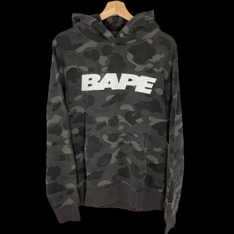 [DS!] BAPE | Color Camo Distressed Pullover Hoodie (Gray) | M