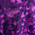 [DS!] BAPE | 2009 Fire Camo Full Zip Shark Hoodie (Purple) | M