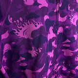 [DS!] BAPE | 2009 Fire Camo Full Zip Shark Hoodie (Purple) | M