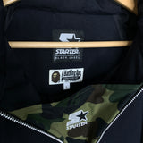 BAPE x STARTER | 1st Camo Black Label Pullover Jacket | L