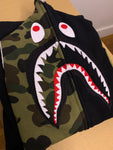 [DS!] BAPE | 1st Camo Sleeve Full Zip Shark Hoodie | L