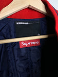 SUPREME x NEIGHBORHOOD | Satin Baseball Jacket (Red/Blue) | M