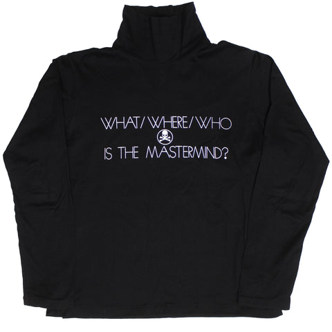 MASTERMIND JAPAN | What/Where/Who Turtleneck Shirt | L