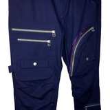 FACETASM | Multi Pocket Cargo Pants [SAMPLE] (Navy/Purple) | 4 (32)