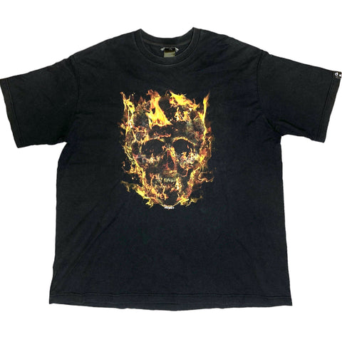 NITRAID | OG Flaming Weed Skull Tee | 2XL