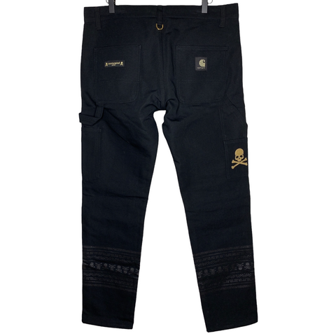 MASTERMIND x CARHARTT | Double Front Work Pants (Black/Black) | 34