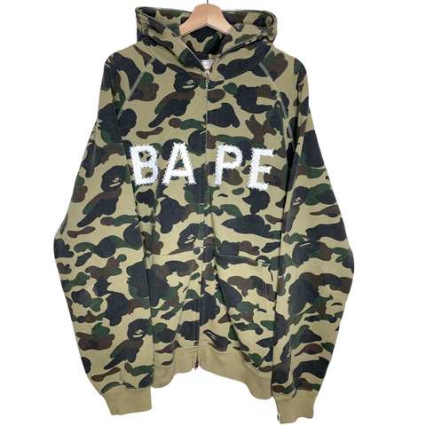 BAPE | OG Swarovski 1st Camo Spellout Zip Hoodie | XL