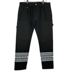 MASTERMIND x CARHARTT | Double Front Work Pants (Black/White) | 34