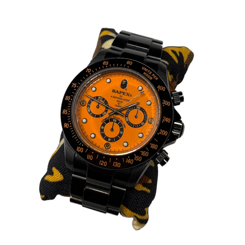 BAPE | BAPEX Type 3 Watch (Black/Orange)